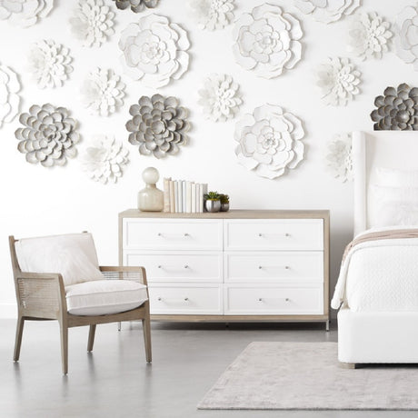   Gray Acacia 6-Drawer Double Dresser | Oroa.com