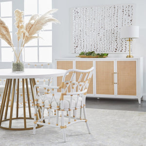   Modern European furniture - Rattan Inlaid 4-Door Sideboard - www.oroa.com | Oroa.com