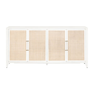   Modern European furniture - Rattan Inlaid 4-Door Sideboard - www.oroa.com | Oroa.com