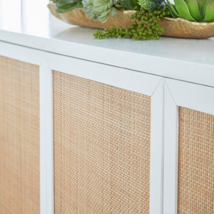   Modern European furniture - Rattan Inlaid 4-Door Sideboard - www.oroa.com | Oroa.com