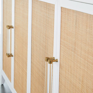   Modern European furniture - Rattan Inlaid 4-Door Sideboard - www.oroa.com | Oroa.com