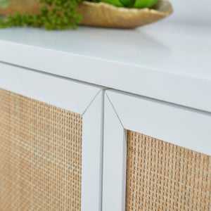   Modern European furniture - Rattan Inlaid 4-Door Sideboard - www.oroa.com | Oroa.com