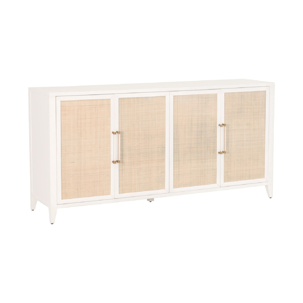   Modern European furniture - Rattan Inlaid 4-Door Sideboard - www.oroa.com | Oroa.com