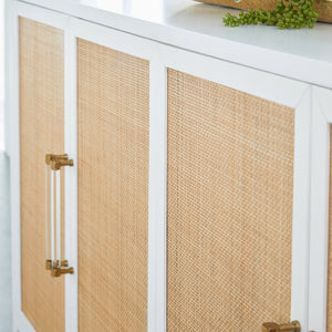   Modern European furniture - Rattan Inlaid 4-Door Sideboard - www.oroa.com | Oroa.com
