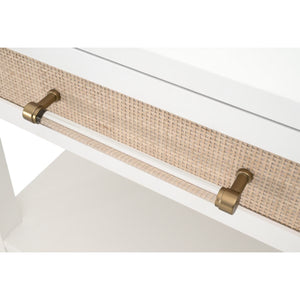   White 1-Drawer Side Table | Oroa.com