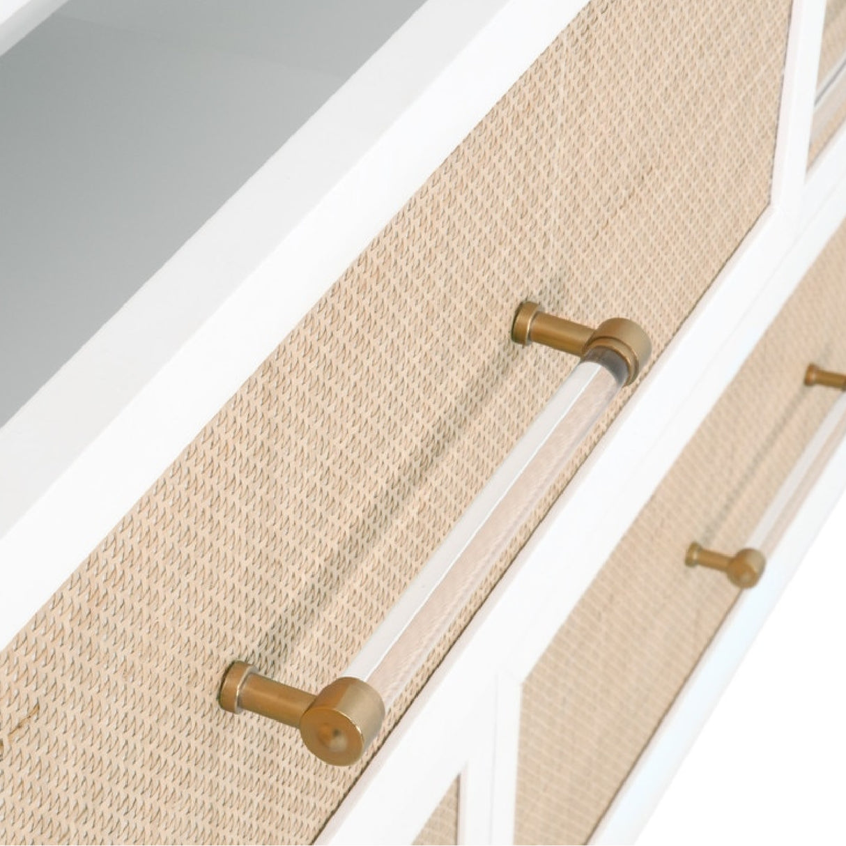   Modern European furniture - Rattan Inlaid 6-Drawer Double Dresser - www.oroa.com | Oroa.com