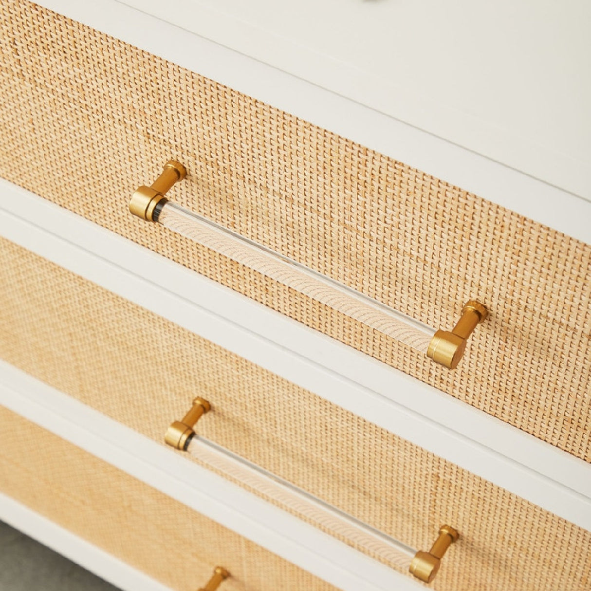   Modern European furniture - Rattan Inlaid 6-Drawer Double Dresser - www.oroa.com | Oroa.com