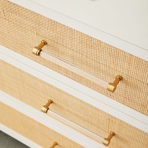   Modern European furniture - Rattan Inlaid 6-Drawer Double Dresser - www.oroa.com | Oroa.com