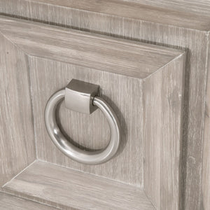   Marble Topped Acacia Media Cabinet | Oroa.com