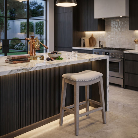   Gray Ash Wood Counter Stool | Oroa.com