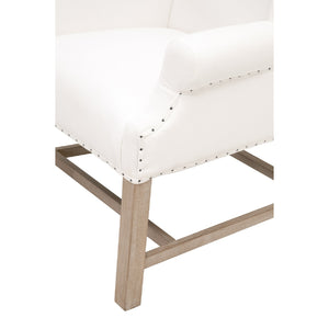   French Linen Wingback Accent Chair | Oroa.com