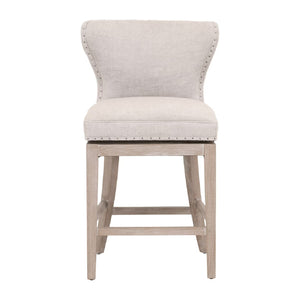   Modern European furniture - Nail Tacked Swivel Counter Stool - www.oroa.com | Oroa.com