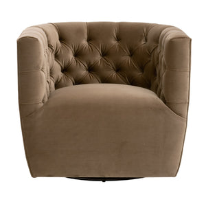   Tufted Back Swivel Club Chair | Oroa.com