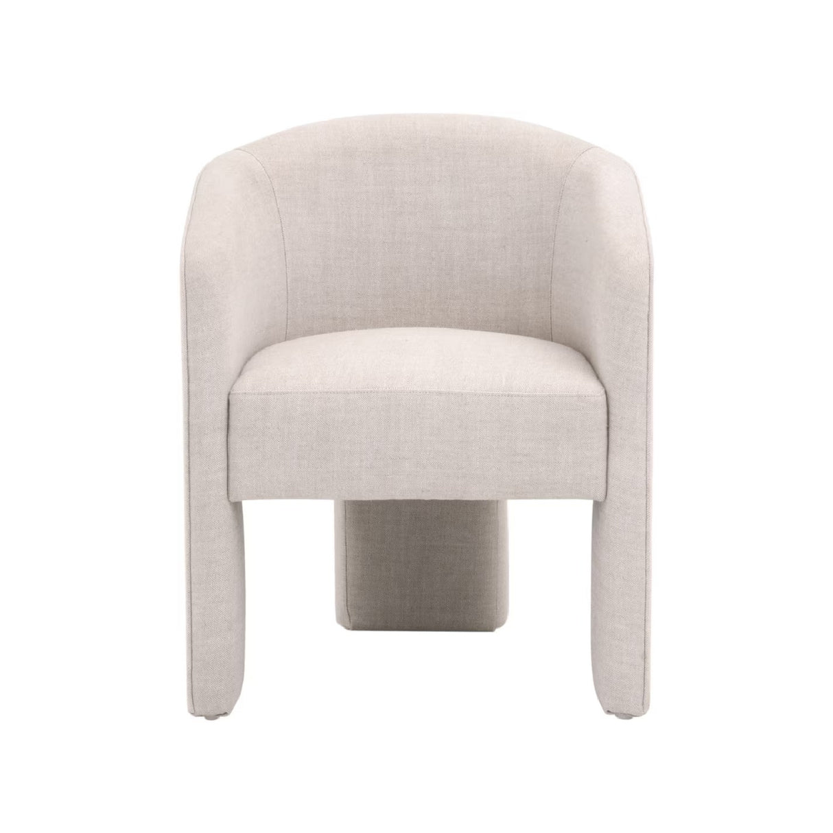   French Linen 3-Legged Accent Chair | Oroa.com
