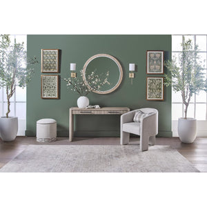   French Linen 3-Legged Accent Chair | Oroa.com