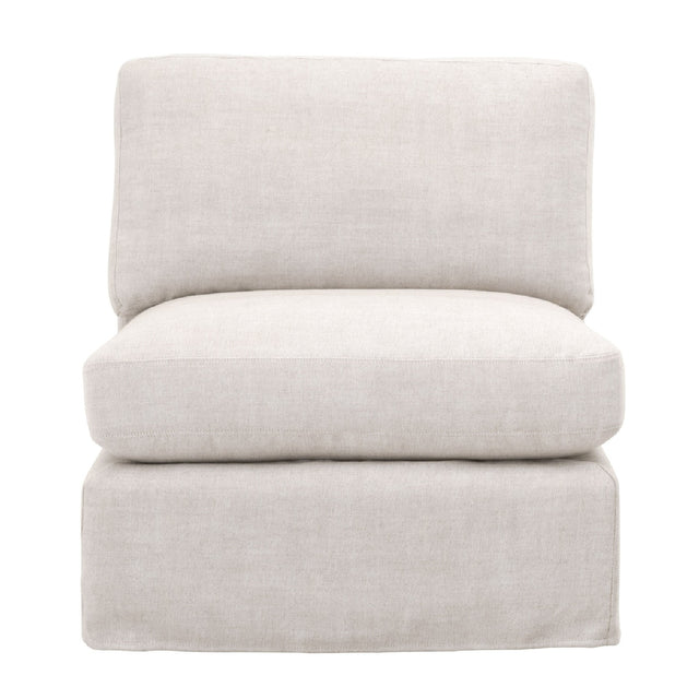 Modern European furniture - Cream Skirted Modular Accent Chair - www.oroa.com
