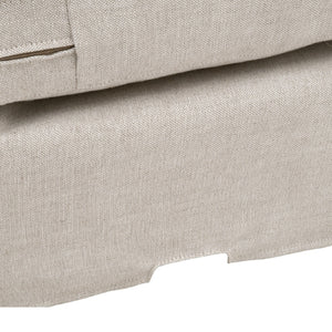   Modern European furniture - Cream Skirted Modular Accent Chair - www.oroa.com | Oroa.com