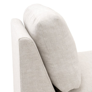   Modern European furniture - Cream Skirted Modular Accent Chair - www.oroa.com | Oroa.com