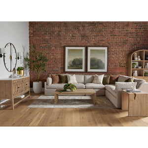   Modern European furniture - Cream Skirted Modular Accent Chair - www.oroa.com | Oroa.com