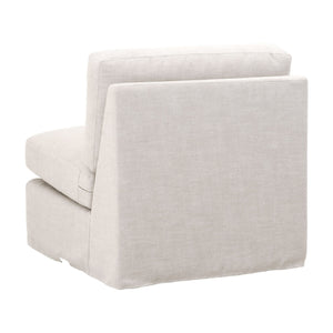   Modern European furniture - Cream Skirted Modular Accent Chair - www.oroa.com | Oroa.com