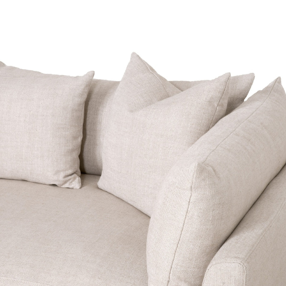   Modern European furniture - Cream Slipcover Sofa - www.oroa.com | Oroa.com