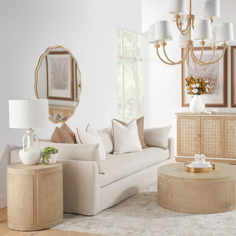   Modern European furniture - Cream Slipcover Sofa - www.oroa.com | Oroa.com