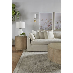   Beige Slipcover Sectional Sofa | Oroa.com