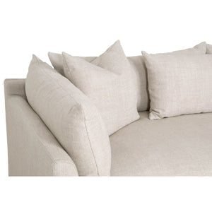   Beige Slipcover Sectional Sofa | Oroa.com