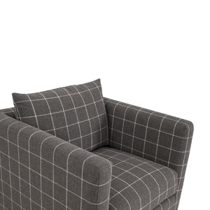   Oak Base Swivel Club Chair | Oroa.com