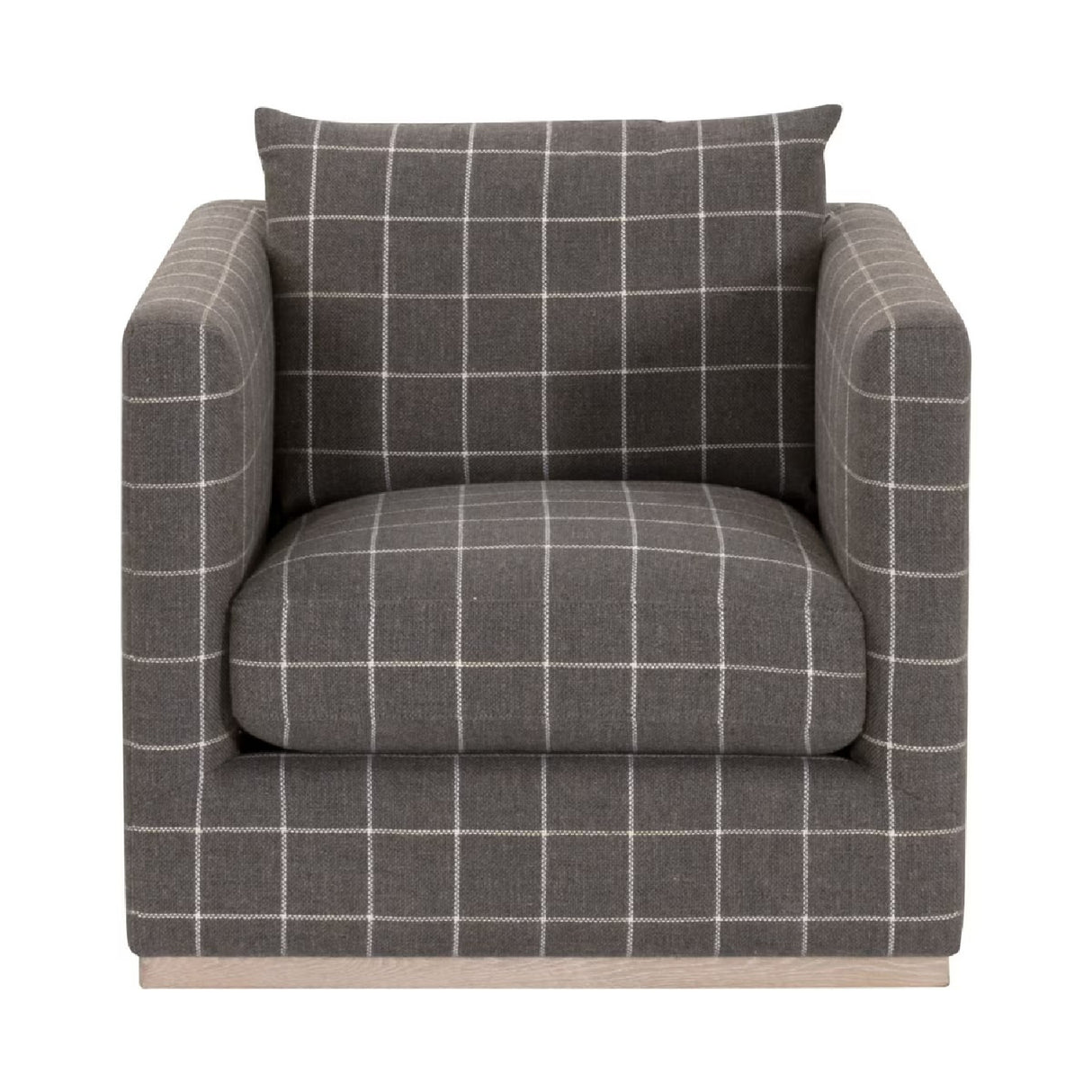   Oak Base Swivel Club Chair | Oroa.com