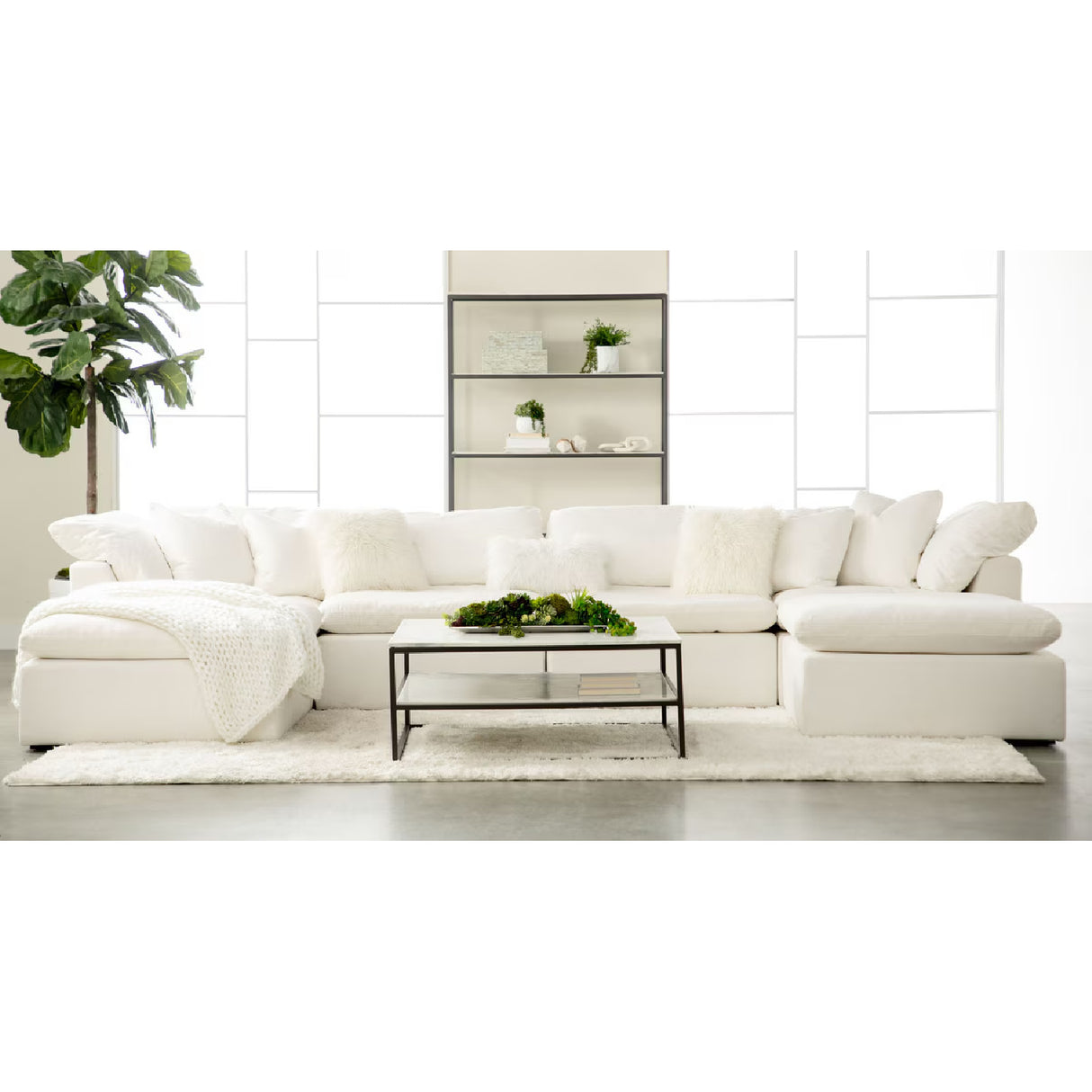   Modern European furniture - Square Cushioned Modular Ottoman - www.oroa.com | Oroa.com