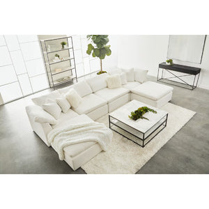   Modern European furniture - Square Cushioned Modular Ottoman - www.oroa.com | Oroa.com