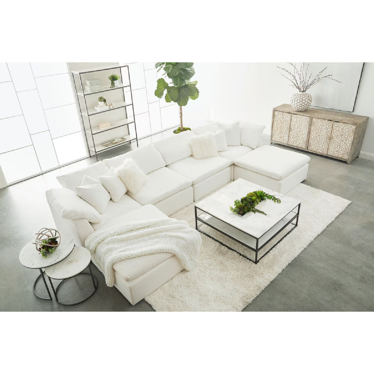   Modern European furniture - Cushioned Modular Sofa Chair - www.oroa.com | Oroa.com