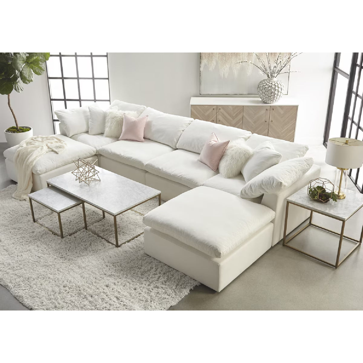   Modern European furniture - Cushioned Modular Sofa Chair - www.oroa.com | Oroa.com