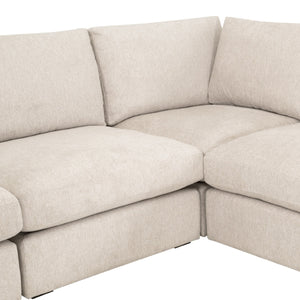   Modern European furniture - Cream Modular Storage Ottoman - www.oroa.com | Oroa.com