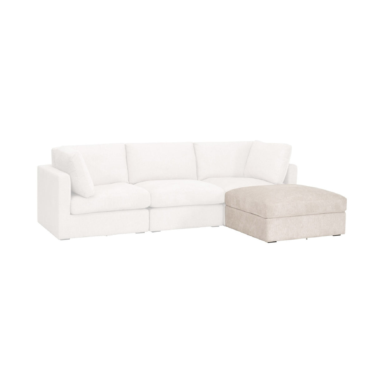   Modern European furniture - Cream Modular Storage Ottoman - www.oroa.com | Oroa.com