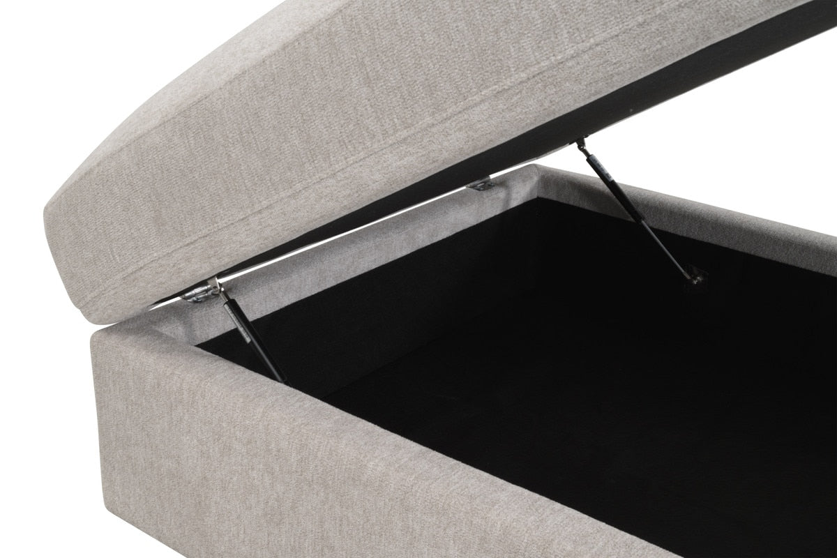   Modern European furniture - Cream Modular Storage Ottoman - www.oroa.com | Oroa.com