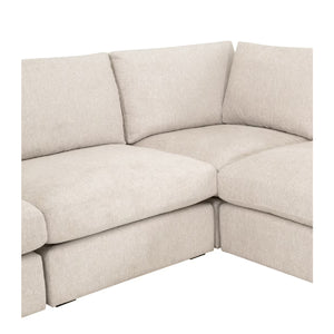   Modern European furniture - Beige Modular Sofa Chair - www.oroa.com | Oroa.com
