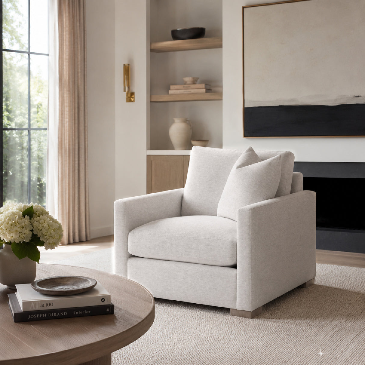   Slim-Armed Sofa Chair | Oroa.com