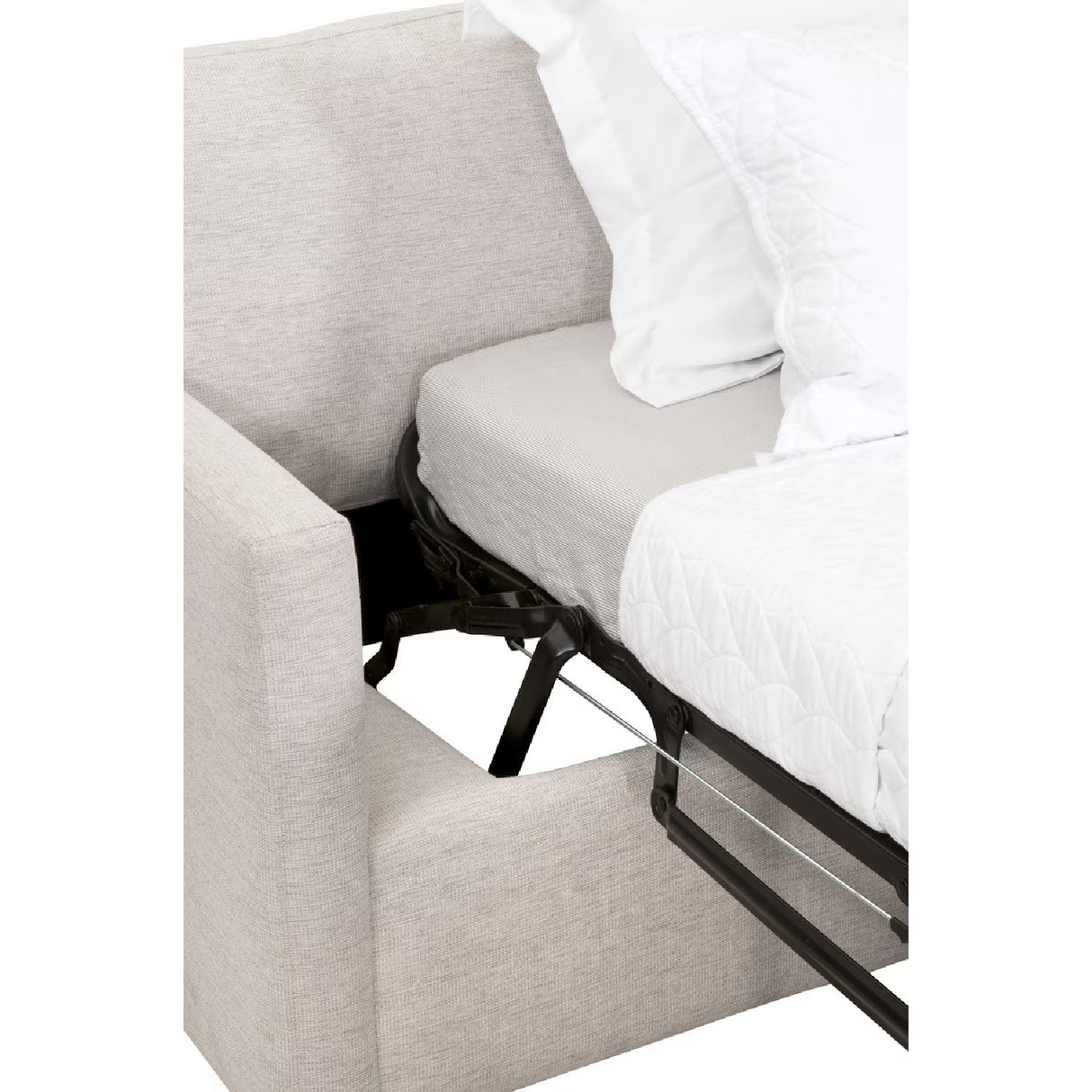   Gray Slim-Armed Queen Sleeper Sofa | Oroa.com