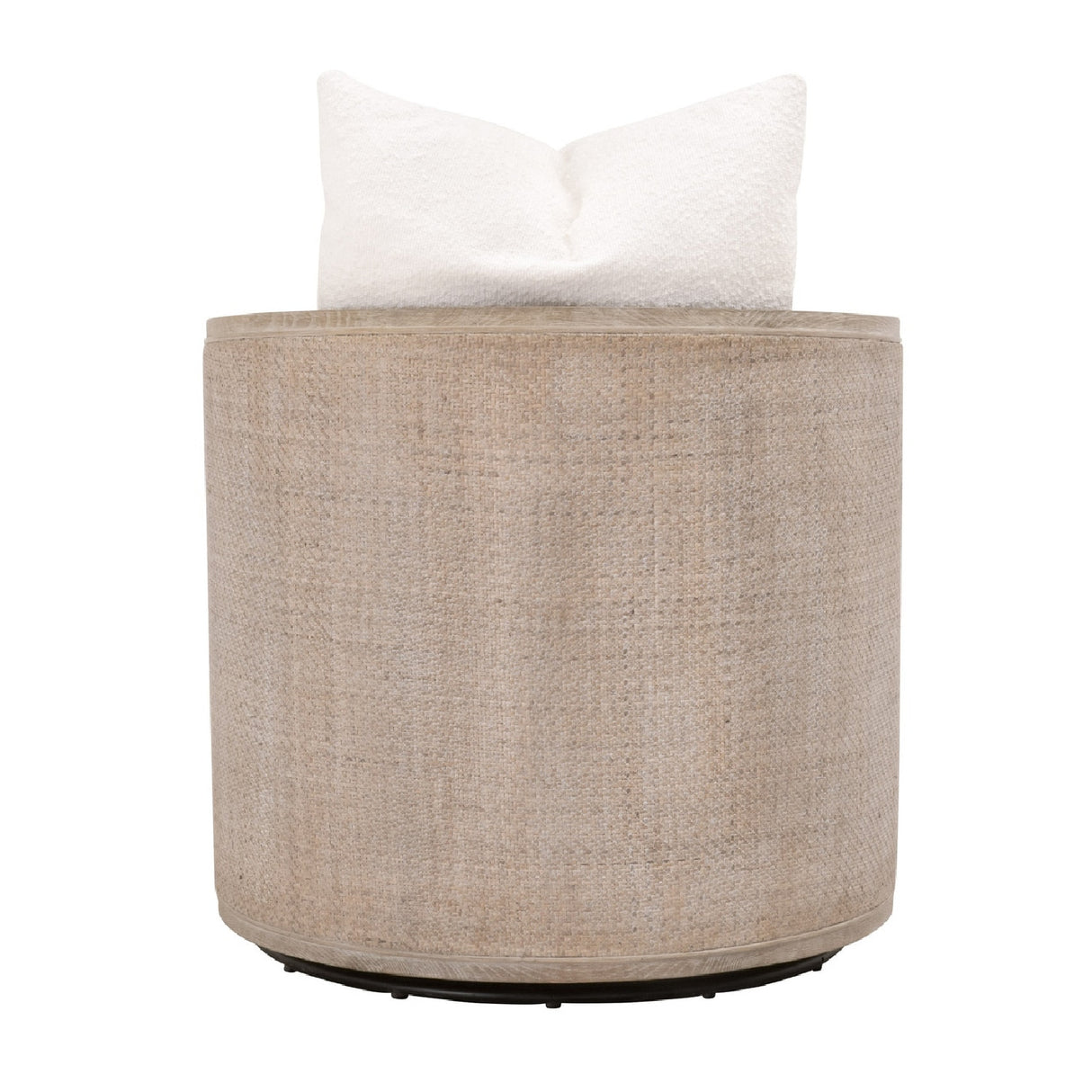   Curved Oak Swivel Club Chair | Oroa.com
