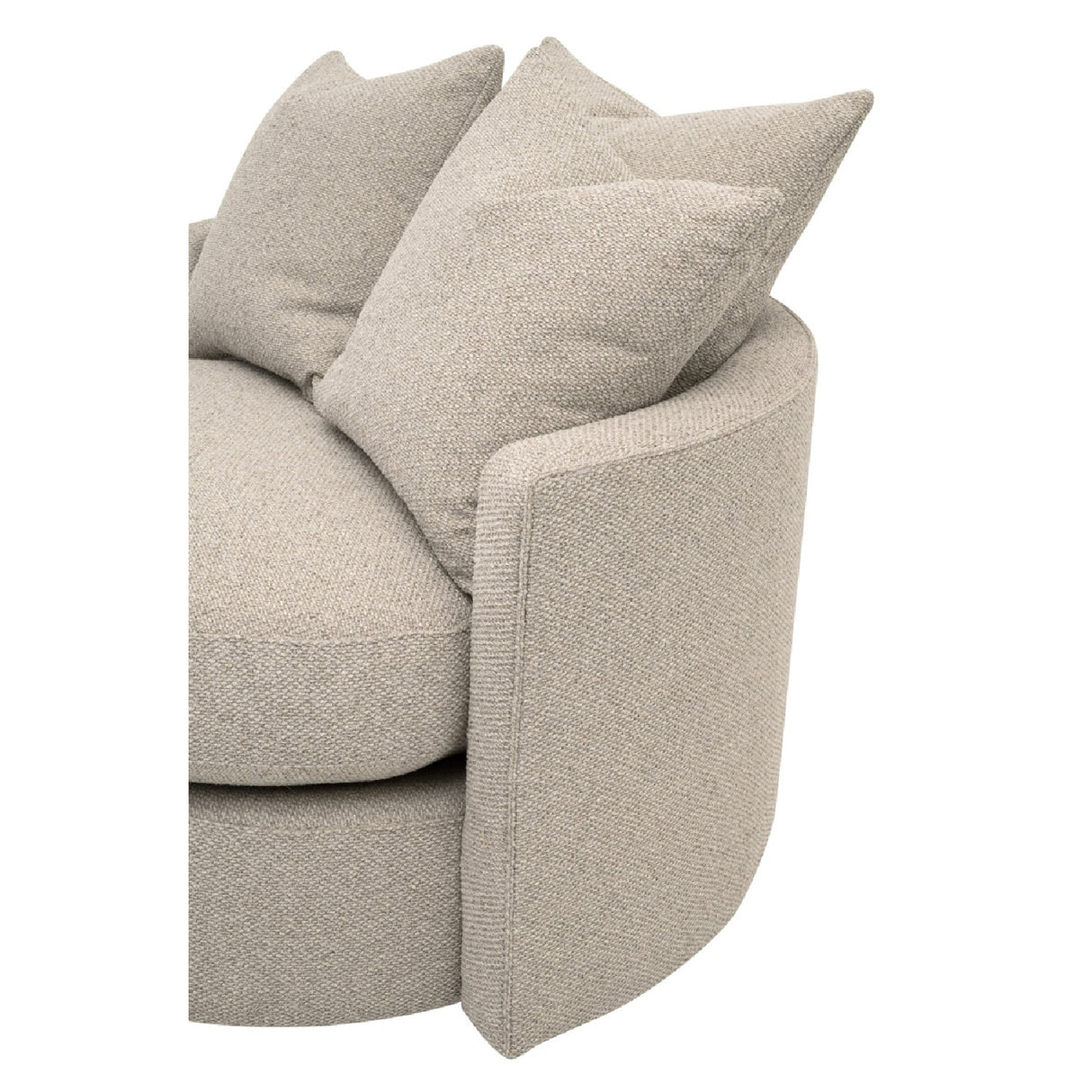   Round Petite Swivel Sofa | Oroa.com