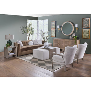   Modern European furniture - Cream Cushioned Lounge Chair - www.oroa.com | Oroa.com