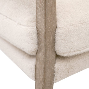   Modern European furniture - Cream Cushioned Lounge Chair - www.oroa.com | Oroa.com