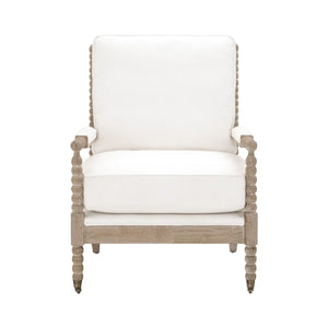   Cushioned Gray Oak Club Chair | Oroa.com