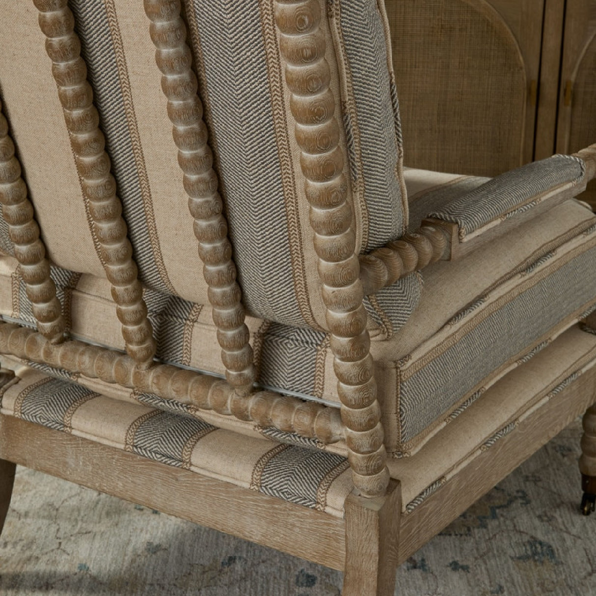  Modern European furniture - Gray Stripes Accent Chair - www.oroa.com | Oroa.com