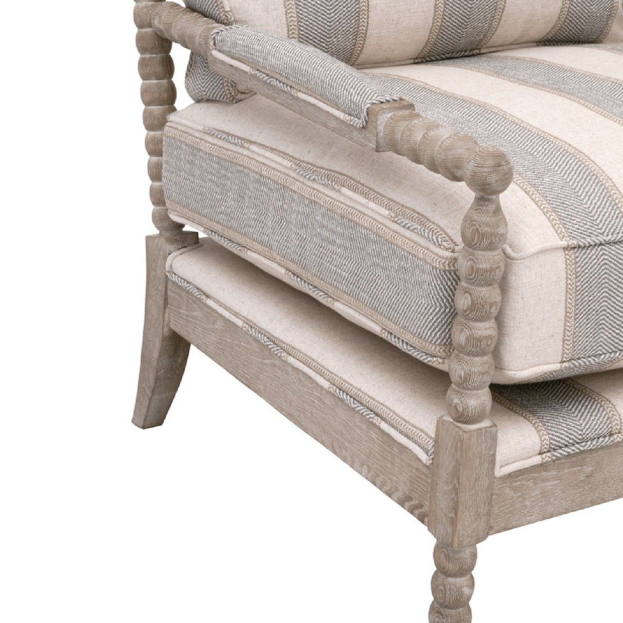   Modern European furniture - Gray Stripes Accent Chair - www.oroa.com | Oroa.com