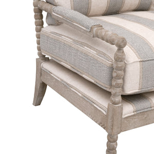   Modern European furniture - Gray Stripes Accent Chair - www.oroa.com | Oroa.com