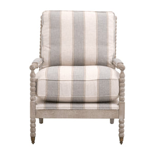   Modern European furniture - Gray Stripes Accent Chair - www.oroa.com | Oroa.com