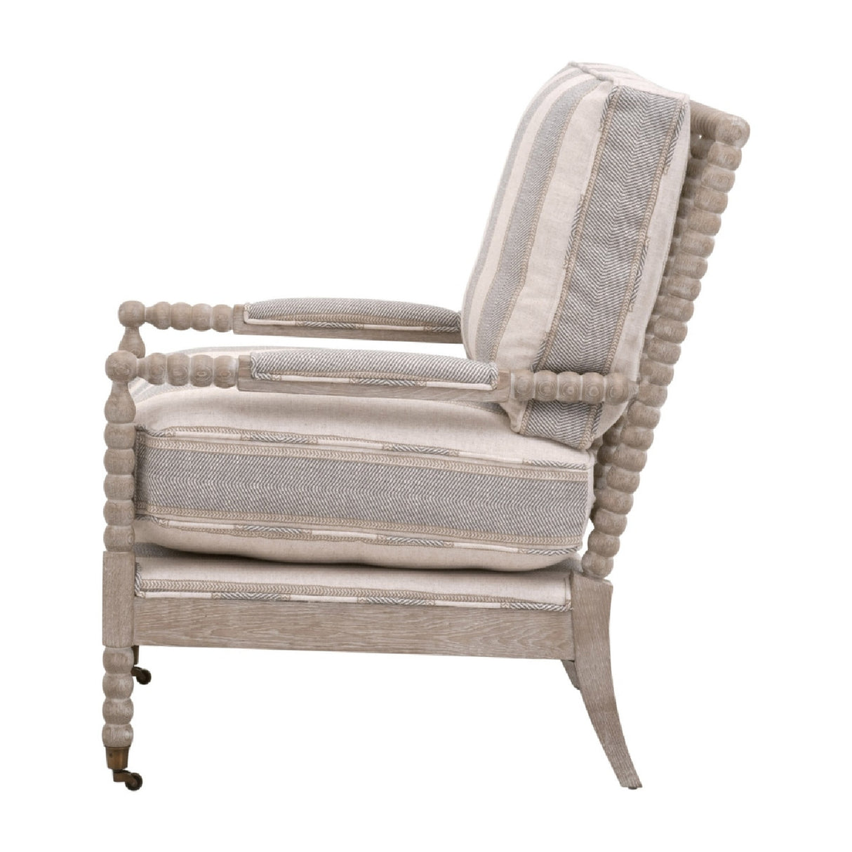   Modern European furniture - Gray Stripes Accent Chair - www.oroa.com | Oroa.com